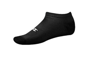 lot 224 image: Champion Mens Performance Low-Cut Socks 6-Pack - Black