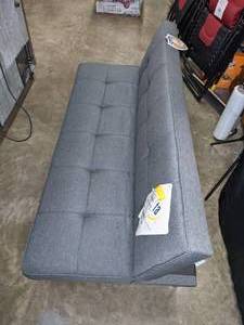 lot 416 image: Serta Cobie Microfiber Convertible Futon Sofa Bed