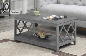 lot 281 image: Convenience Concepts Diamond Coffee Table