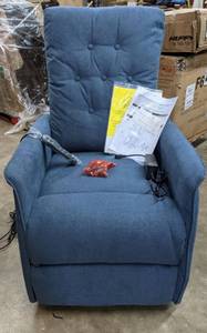 lot 447 image: Homesvale Logan Petite Power Recline and Lift Chair - Velour