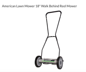 lot 410 image: American Lawn Mower 18 Walk Behind Reel Mower