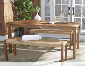 lot 452 image: Safavieh Aquina Outdoor 3-Pc. Patio Dining Set