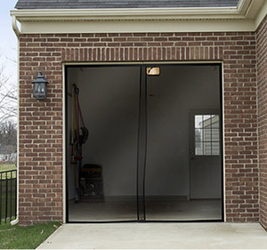 lot 369 image: Pure Garden One Car Garage Screen Curtain - Black