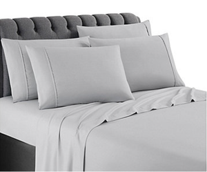 lot 401 image: Two Sets of Spirit Linen Home Sleep Wellness 6-Pc. Sheet Set - Queen