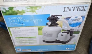 lot 438 image: Intex 3000 GPH Sand Filter Pump for Above-Ground Pools