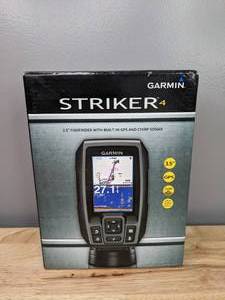 lot 19 image: Brand New Garmin Striker 4 Fishfinder 3.5 Color Display w Keypad Control CHIRP Sonar & Ultrascroll Technology T