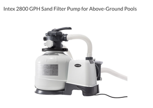 lot 511 image: Intex 2800 GPH Sand Filter Pump for Above-Ground Pools
