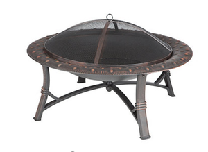 lot 517 image: Fire Sense 35 Roman Round Steel Fire Pit