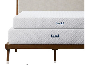 lot 497 image: Lucid Comfort Collection 10 Medium Gel Memory Foam Mattress - King