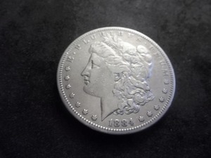 1884 S Morgan Silver Dollar