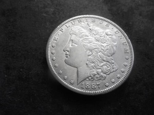 1887 S Morgan Silver Dollar