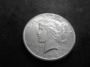 1924 S Peace Silver Dollar
