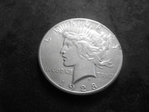 1928 Peace Silver Dollar