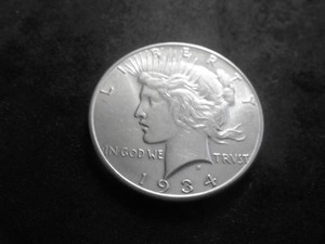 1934 Peace Silver Dollar