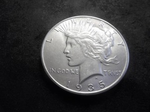 1935 S Peace Silver Dollar