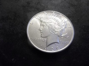 1922 Peace Silver Dollar