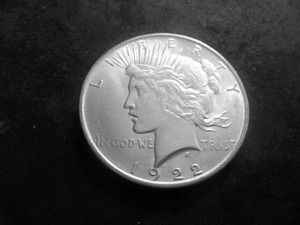 1922 D Peace Silver Dollar