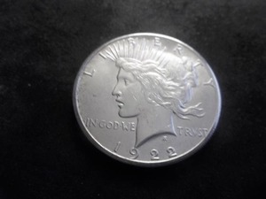 1922 S Peace Silver Dollar