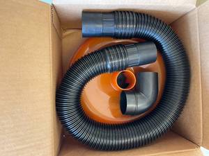 lot 2 image: Dustopper High Efficiency Cyclonic Dust Separator, 12 in. Dia with 2.5 in. hose, 36 in. long, with 2 Sweep Elbows
