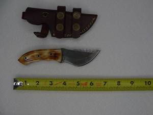 HANDMADE 6.5 Custom Damascus Steel Hunting Mini Tracker Knife�