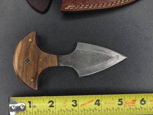 HANDMADE Damascus Steel 5 Hunting Fix Blade Push Dagger Punch Knife�