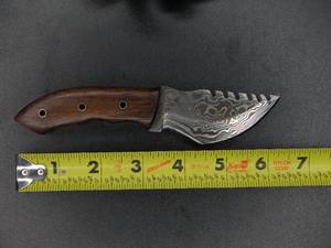 HANDMADE 6.5 Damascus Steel Custom Mini Tracker Hunting Knife�