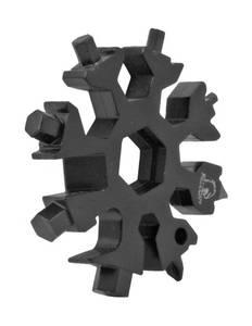 Multi-Functional Phillips, Flat, and Hex Head Screwdriver Keychain Tool - Black
