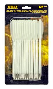 Bolt Crossbows 12-pc. Glow in the Dark Plastic Bolts
