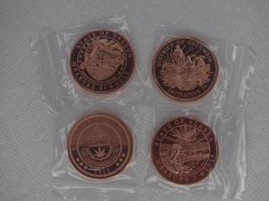4 1 oz Legalized Marijuana Themed Copper Rounds