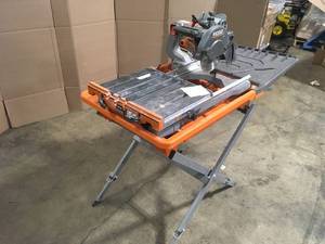 Ridgid 12 Amp Corded 8 in. Tile Saw with Extended Rip in working order Customer Returns See Pictures