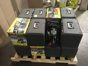 Lot with 16 Assorted Ryobi 2-Cycle Gas Chainsaw various models and conditions Customer Returns See Pictures