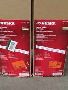 Lot of 2 Husky 2-Panel Pack with Trim for Garage Slat Wall System