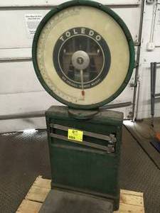 Vintage Toledo Honest Weight Dial Floor Scale used needs repair