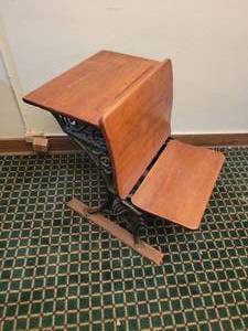 lot 10 image: Vintage Minneapolis Iron School Desk
