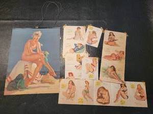 lot 83 image: Vintage Pin-Up Calendars
