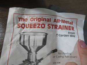 The Original All-Metal Squeezo Strainer