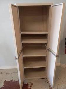 lot 68 image: PLASTIC STORAGE CABINET