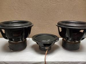lot 96 image: (3) CAR SPEAKERS