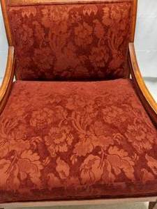 lot 117 image: VINTAGE RED SMOKING CHAIR