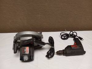 lot 63 image: SKIL SAW AND DRILL