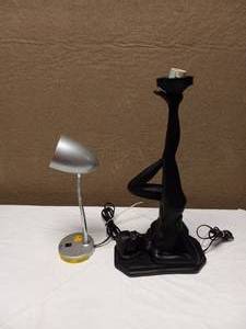 lot 112 image: (2) LAMPS
