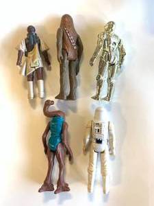 LOT OF 5 VINTAGE STAR WARS FIGURES (1977-1983)
