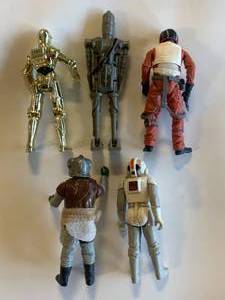 LOT OF FIVE VINTAGE STAR WARS FIGURES (1977-83)