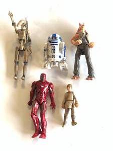 LOT OF FIVE VINTAGE STAR WARS FIGURES