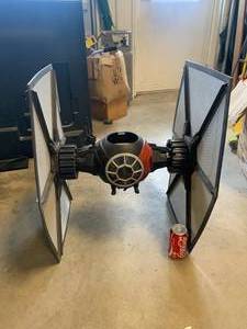 LARGE IMPERIAL BLACK TIE FIGHTER 25 INCH TALL