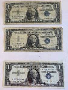 LOT OF SILVER CERTIFICATES