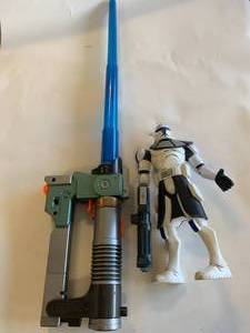 LIGHTSABER & 10 INCH ACTION FIGURE