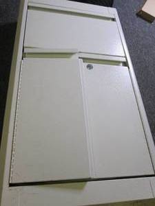 lot 28 image: locking cabinet key is broke off in...