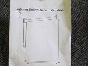 lot 62 image: exterior roller shade ...