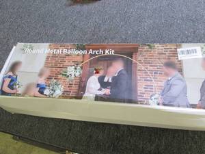 lot 63 image: round balloon arch ...
